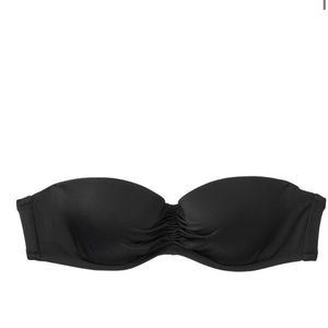 Black Victoria’s Secret Bandeau Bikini Top